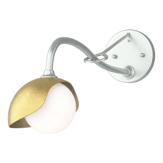 Hubbardton Forge - 201376-SKT-82-86-GG0711 - Brooklyn 1-Light Single Shade Long-Arm Sconce - Brooklyn - Vintage Platinum