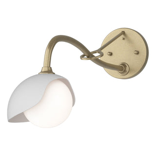 Hubbardton Forge - 201376-SKT-84-02-GG0711 - Brooklyn 1-Light Single Shade Long-Arm Sconce - Brooklyn - Soft Gold
