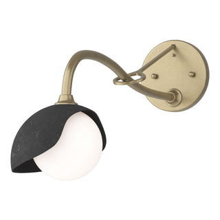 Hubbardton Forge - 201376-SKT-84-10-GG0711 - Brooklyn 1-Light Single Shade Long-Arm Sconce - Brooklyn - Soft Gold