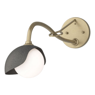 Hubbardton Forge - 201376-SKT-84-20-GG0711 - Brooklyn 1-Light Single Shade Long-Arm Sconce - Brooklyn - Soft Gold