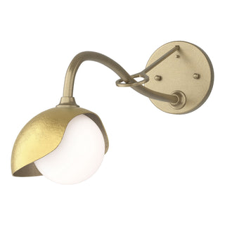 Hubbardton Forge - 201376-SKT-84-86-GG0711 - Brooklyn 1-Light Single Shade Long-Arm Sconce - Brooklyn - Soft Gold