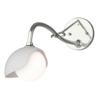 Hubbardton Forge - 201376-SKT-85-02-GG0711 - Brooklyn 1-Light Single Shade Long-Arm Sconce - Brooklyn - Sterling