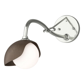 Hubbardton Forge - 201376-SKT-85-05-GG0711 - Brooklyn 1-Light Single Shade Long-Arm Sconce - Brooklyn - Sterling