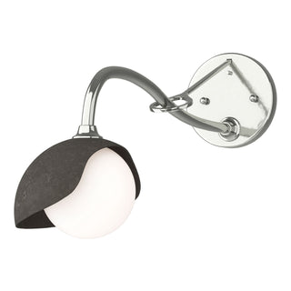 Hubbardton Forge - 201376-SKT-85-07-GG0711 - Brooklyn 1-Light Single Shade Long-Arm Sconce - Brooklyn - Sterling