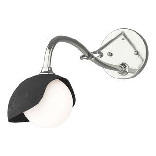 Hubbardton Forge - 201376-SKT-85-10-GG0711 - Brooklyn 1-Light Single Shade Long-Arm Sconce - Brooklyn - Sterling