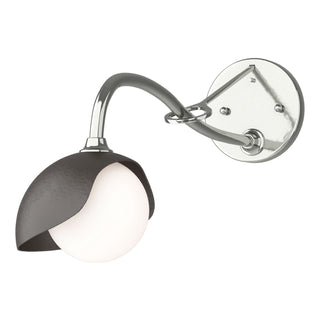 Hubbardton Forge - 201376-SKT-85-14-GG0711 - Brooklyn 1-Light Single Shade Long-Arm Sconce - Brooklyn - Sterling