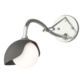 Hubbardton Forge - 201376-SKT-85-20-GG0711 - Brooklyn 1-Light Single Shade Long-Arm Sconce - Brooklyn - Sterling