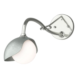 Hubbardton Forge - 201376-SKT-85-82-GG0711 - Brooklyn 1-Light Single Shade Long-Arm Sconce - Brooklyn - Sterling
