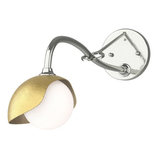 Hubbardton Forge - 201376-SKT-85-86-GG0711 - Brooklyn 1-Light Single Shade Long-Arm Sconce - Brooklyn - Sterling