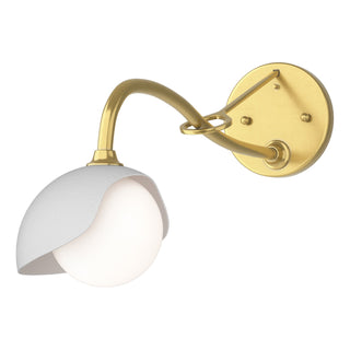 Hubbardton Forge - 201376-SKT-86-02-GG0711 - Brooklyn 1-Light Single Shade Long-Arm Sconce - Brooklyn - Modern Brass