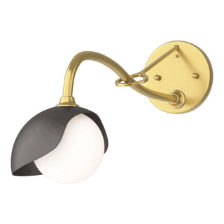 Hubbardton Forge - 201376-SKT-86-14-GG0711 - Brooklyn 1-Light Single Shade Long-Arm Sconce - Brooklyn - Modern Brass