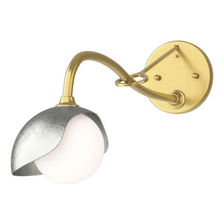 Hubbardton Forge - 201376-SKT-86-85-GG0711 - Brooklyn 1-Light Single Shade Long-Arm Sconce - Brooklyn - Modern Brass