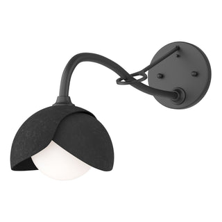 Hubbardton Forge - 201377-SKT-10-10-GG0711 - Brooklyn 1-Light Double Shade Long-Arm Sconce - Brooklyn - Black