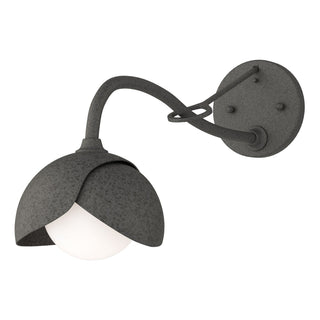 Hubbardton Forge - 201377-SKT-20-20-GG0711 - Brooklyn 1-Light Double Shade Long-Arm Sconce - Brooklyn - Natural Iron