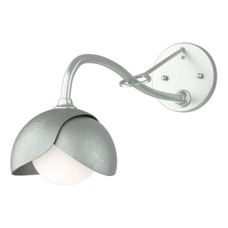 Hubbardton Forge - 201377-SKT-82-82-GG0711 - Brooklyn 1-Light Double Shade Long-Arm Sconce - Brooklyn - Vintage Platinum