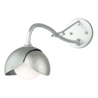 Hubbardton Forge - 201377-SKT-82-85-GG0711 - Brooklyn 1-Light Double Shade Long-Arm Sconce - Brooklyn - Vintage Platinum