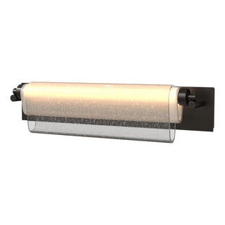 Hubbardton Forge - 202225-LED-14-ZS0740 - Draped Glass LED Bath Bar - Draped Glass - Oil Rubbed Bronze