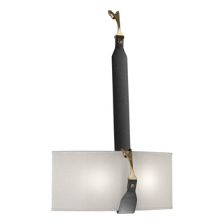 Hubbardton Forge - 204070-SKT-10-27-LK-SE1613 - Saratoga Sconce - Saratoga - Black