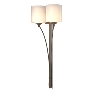 Hubbardton Forge - 204672-SKT-07-GG0169 - Formae Contemporary 2 Light Sconce - Formae - Dark Smoke