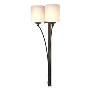Hubbardton Forge - 204672-SKT-10-GG0169 - Formae Contemporary 2 Light Sconce - Formae - Black