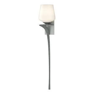 Hubbardton Forge - 204710-SKT-LFT-82-GG0236 - Antasia Single Glass 1 Light Sconce - Antasia - Vintage Platinum