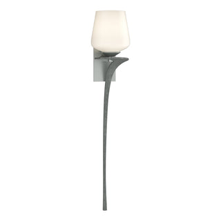 Hubbardton Forge - 204710-SKT-RGT-82-GG0236 - Antasia Single Glass 1 Light Sconce - Antasia - Vintage Platinum