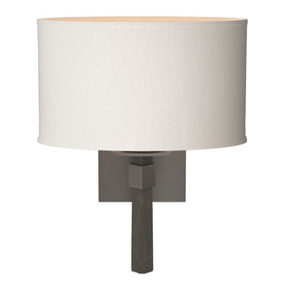 Hubbardton Forge - 204810-SKT-07-SE1195 - Beacon Hall Oval Drum Shade Sconce - Beacon Hall - Dark Smoke