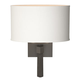 Hubbardton Forge - 204810-SKT-07-SF1195 - Beacon Hall Oval Drum Shade Sconce - Beacon Hall - Dark Smoke
