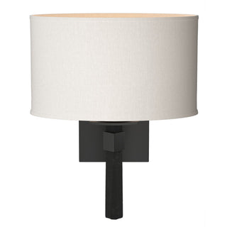 Hubbardton Forge - 204810-SKT-10-SE1195 - Beacon Hall Oval Drum Shade Sconce - Beacon Hall - Black
