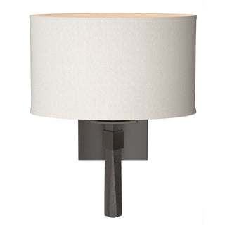 Hubbardton Forge - 204810-SKT-14-SE1195 - Beacon Hall Oval Drum Shade Sconce - Beacon Hall - Oil Rubbed Bronze