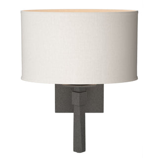 Hubbardton Forge - 204810-SKT-20-SE1195 - Beacon Hall Oval Drum Shade Sconce - Beacon Hall - Natural Iron