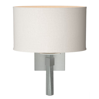 Hubbardton Forge - 204810-SKT-82-SE1195 - Beacon Hall Oval Drum Shade Sconce - Beacon Hall - Vintage Platinum