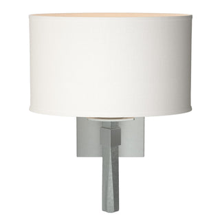 Hubbardton Forge - 204810-SKT-82-SF1195 - Beacon Hall Oval Drum Shade Sconce - Beacon Hall - Vintage Platinum