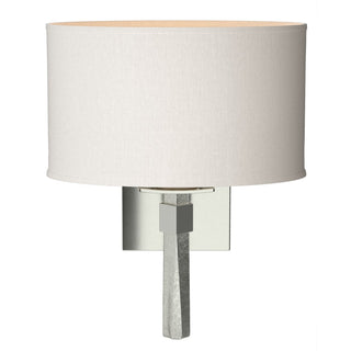 Hubbardton Forge - 204810-SKT-85-SE1195 - Beacon Hall Oval Drum Shade Sconce - Beacon Hall - Sterling
