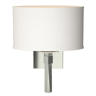 Hubbardton Forge - 204810-SKT-85-SF1195 - Beacon Hall Oval Drum Shade Sconce - Beacon Hall - Sterling