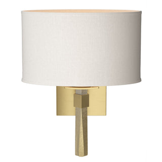 Hubbardton Forge - 204810-SKT-86-SE1195 - Beacon Hall Oval Drum Shade Sconce - Beacon Hall - Modern Brass