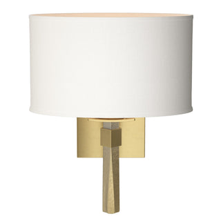 Hubbardton Forge - 204810-SKT-86-SF1195 - Beacon Hall Oval Drum Shade Sconce - Beacon Hall - Modern Brass