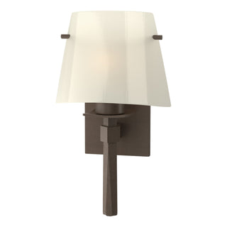 Hubbardton Forge - 204825-SKT-05-CC0246 - Beacon Hall Half Cone Glass Sconce - Beacon Hall - Bronze