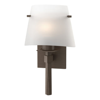Hubbardton Forge - 204825-SKT-05-GG0246 - Beacon Hall Half Cone Glass Sconce - Beacon Hall - Bronze