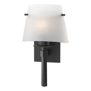 Hubbardton Forge - 204825-SKT-10-GG0246 - Beacon Hall Half Cone Glass Sconce - Beacon Hall - Black