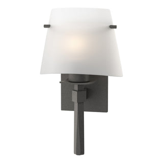 Hubbardton Forge - 204825-SKT-20-GG0246 - Beacon Hall Half Cone Glass Sconce - Beacon Hall - Natural Iron