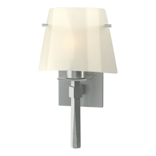 Hubbardton Forge - 204825-SKT-82-CC0246 - Beacon Hall Half Cone Glass Sconce - Beacon Hall - Vintage Platinum