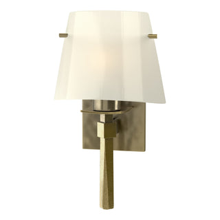 Hubbardton Forge - 204825-SKT-86-CC0246 - Beacon Hall Half Cone Glass Sconce - Beacon Hall - Modern Brass