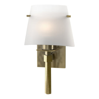 Hubbardton Forge - 204825-SKT-86-GG0246 - Beacon Hall Half Cone Glass Sconce - Beacon Hall - Modern Brass