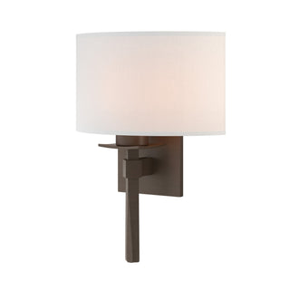 Hubbardton Forge - 204826-SKT-05-SF1092 - Beacon Hall Half Drum Shade Sconce - Beacon Hall - Bronze