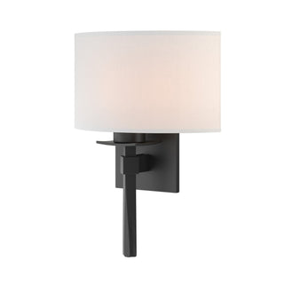 Hubbardton Forge - 204826-SKT-10-SF1092 - Beacon Hall Half Drum Shade Sconce - Beacon Hall - Black