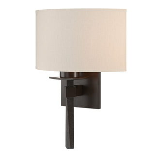 Hubbardton Forge - 204826-SKT-14-SE1092 - Beacon Hall Half Drum Shade Sconce - Beacon Hall - Oil Rubbed Bronze