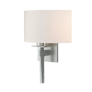 Hubbardton Forge - 204826-SKT-82-SE1092 - Beacon Hall Half Drum Shade Sconce - Beacon Hall - Vintage Platinum