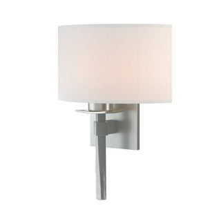 Hubbardton Forge - 204826-SKT-82-SF1092 - Beacon Hall Half Drum Shade Sconce - Beacon Hall - Vintage Platinum