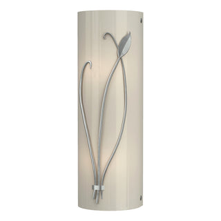 Hubbardton Forge - 205770-SKT-LFT-82-CC0410 - Forged Leaf and Stem Sconce - Leaf - Vintage Platinum